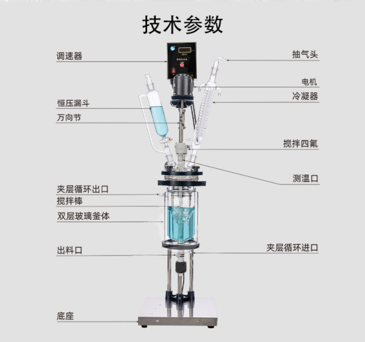 國產(chǎn)雙層玻璃反應(yīng)釜，如何選購玻璃反應(yīng)釜？